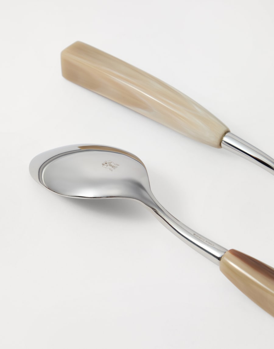 Salad serving set Natural Horn Lifestyle - Brunello Cucinelli