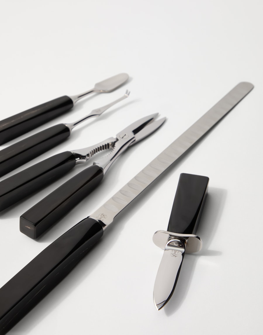 Set of crudités utensils Black Lifestyle - Brunello Cucinelli