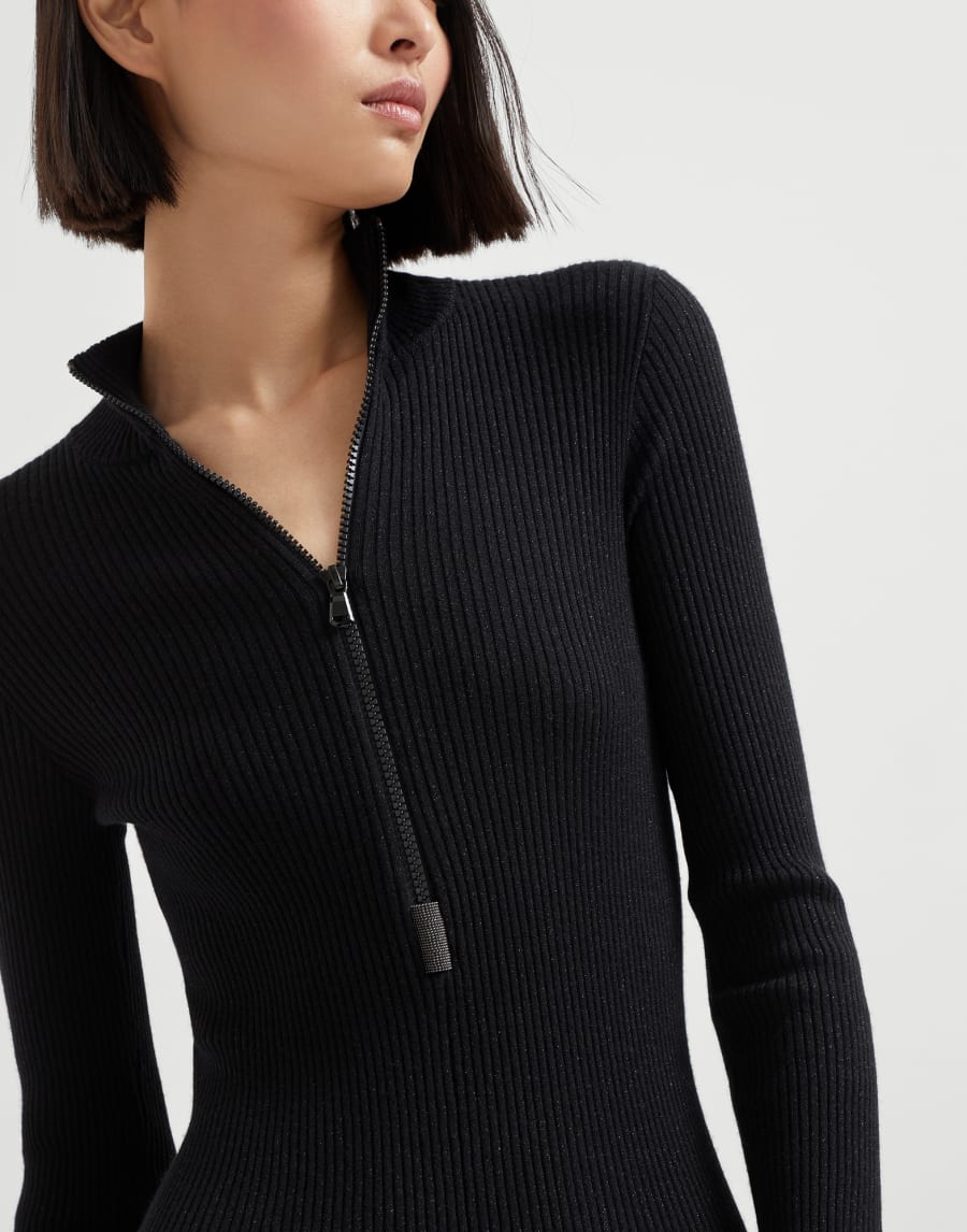 Sparkling jumpsuit with monili Black Woman - Brunello Cucinelli