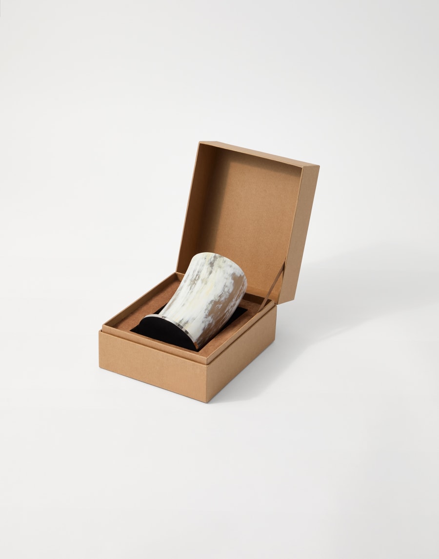 Контейнер из рога и латуни Цвет натурального рога Стиль жизни - Brunello Cucinelli