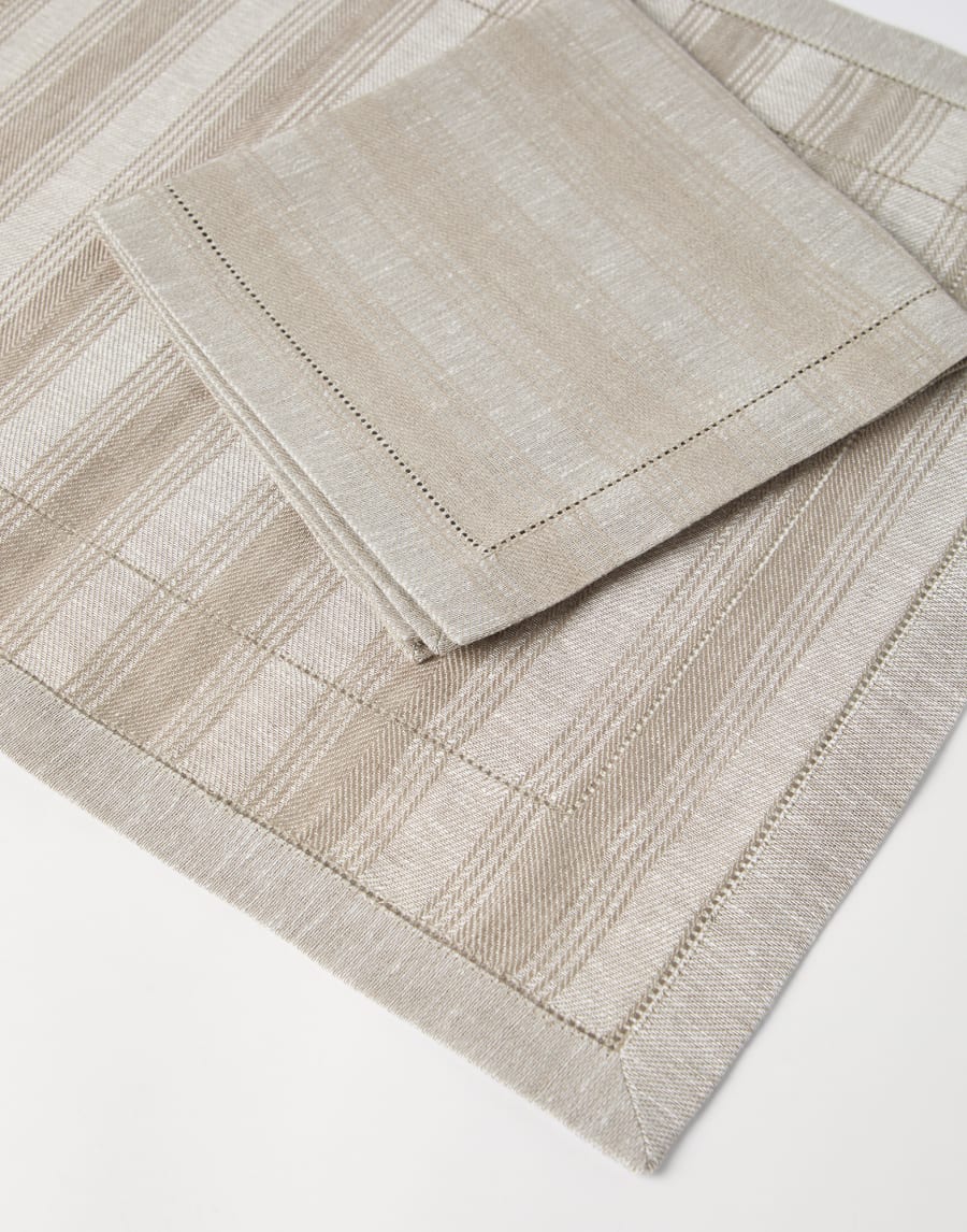 Set de mantel individual y servilleta Gris Claro Lifestyle - Brunello Cucinelli