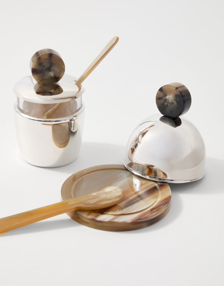 2-piece condiment server set Natural Horn Lifestyle - Brunello Cucinelli