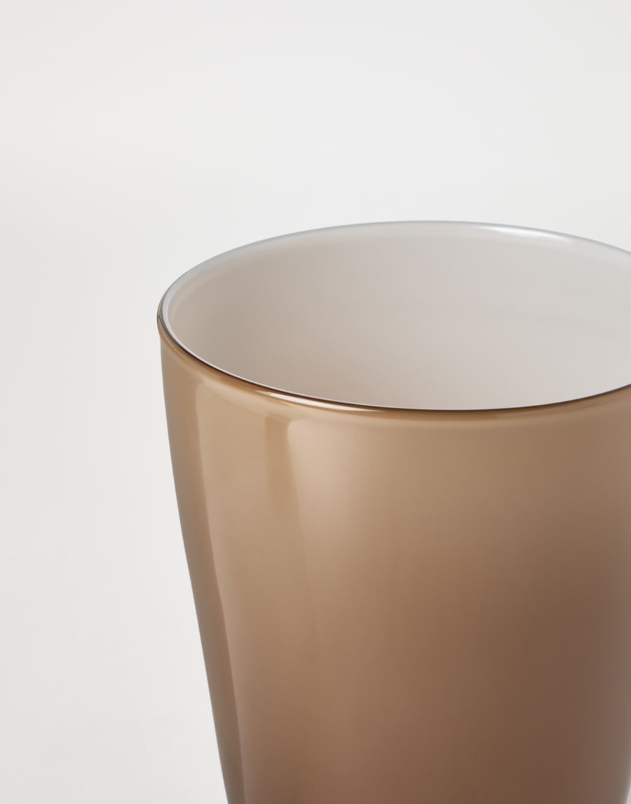 Vaso sfumato in vetro di Murano Marrone Lifestyle - Brunello Cucinelli