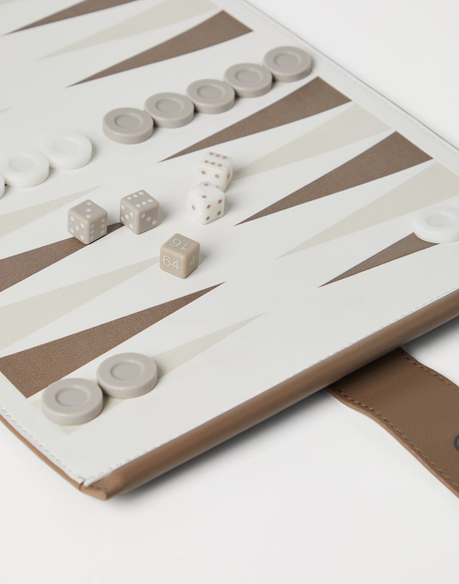 Portable backgammon set Milk Lifestyle - Brunello Cucinelli