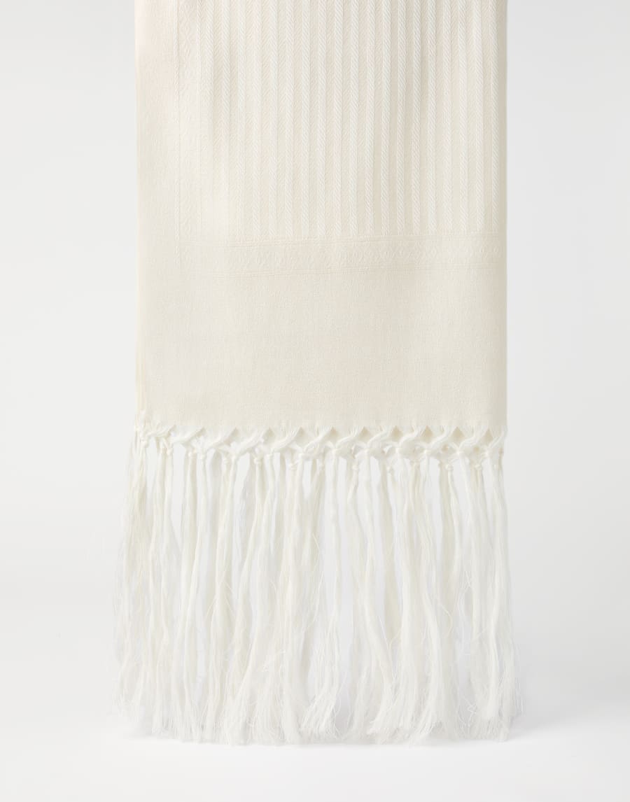 Telo chevron Bianco Lifestyle - Brunello Cucinelli