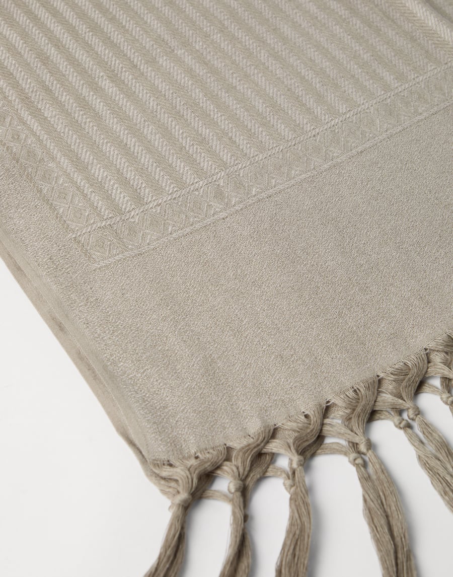 Toalla Chevron Blanqueado Lifestyle - Brunello Cucinelli