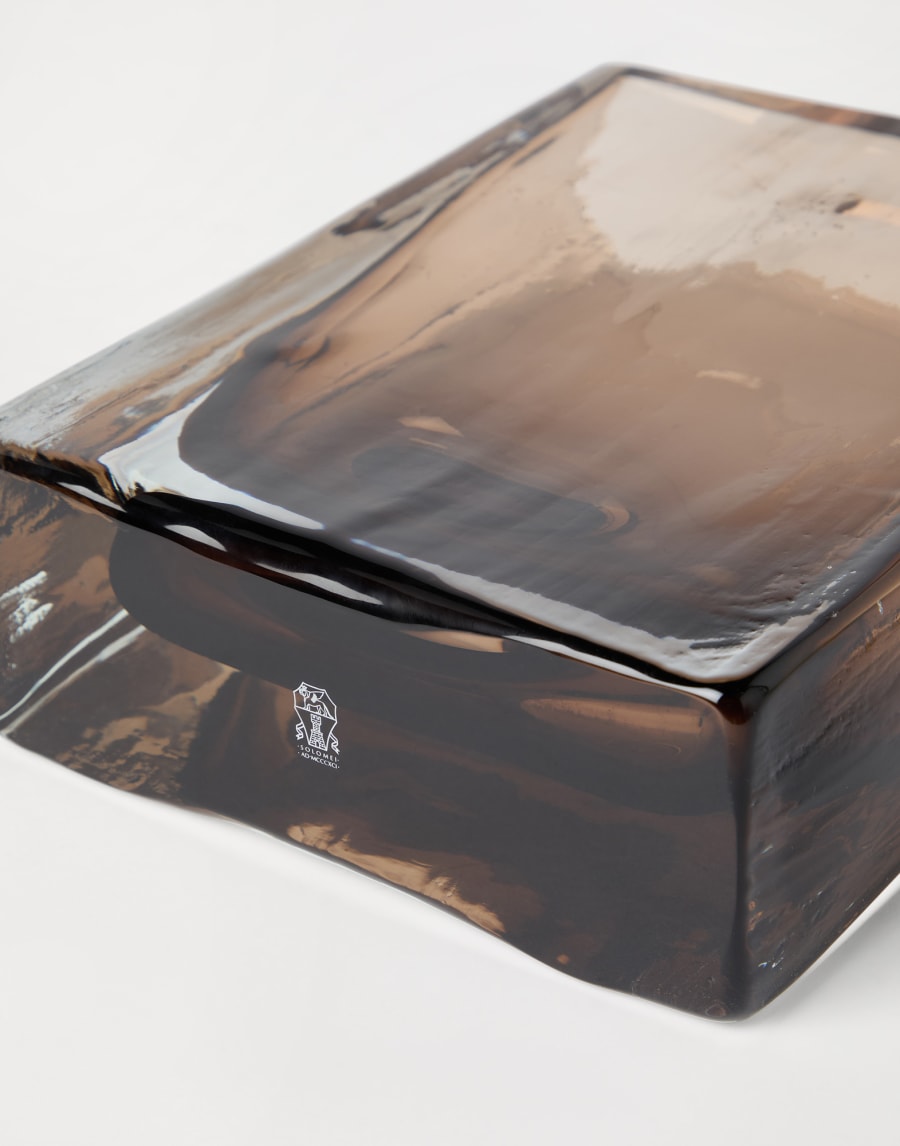 Vase rectangulaire en verre de Murano Nature Lifestyle - Brunello Cucinelli
