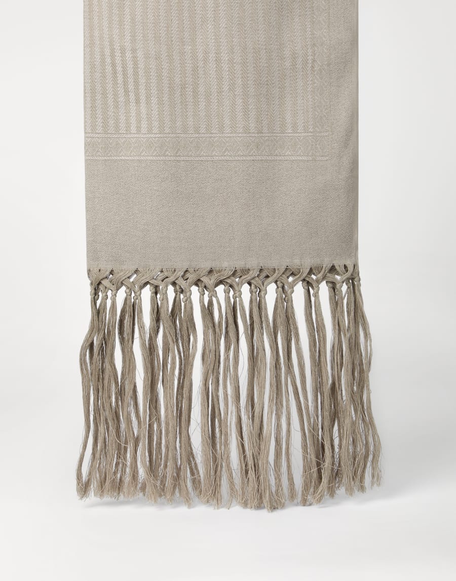 Toalla Chevron Blanqueado Lifestyle - Brunello Cucinelli