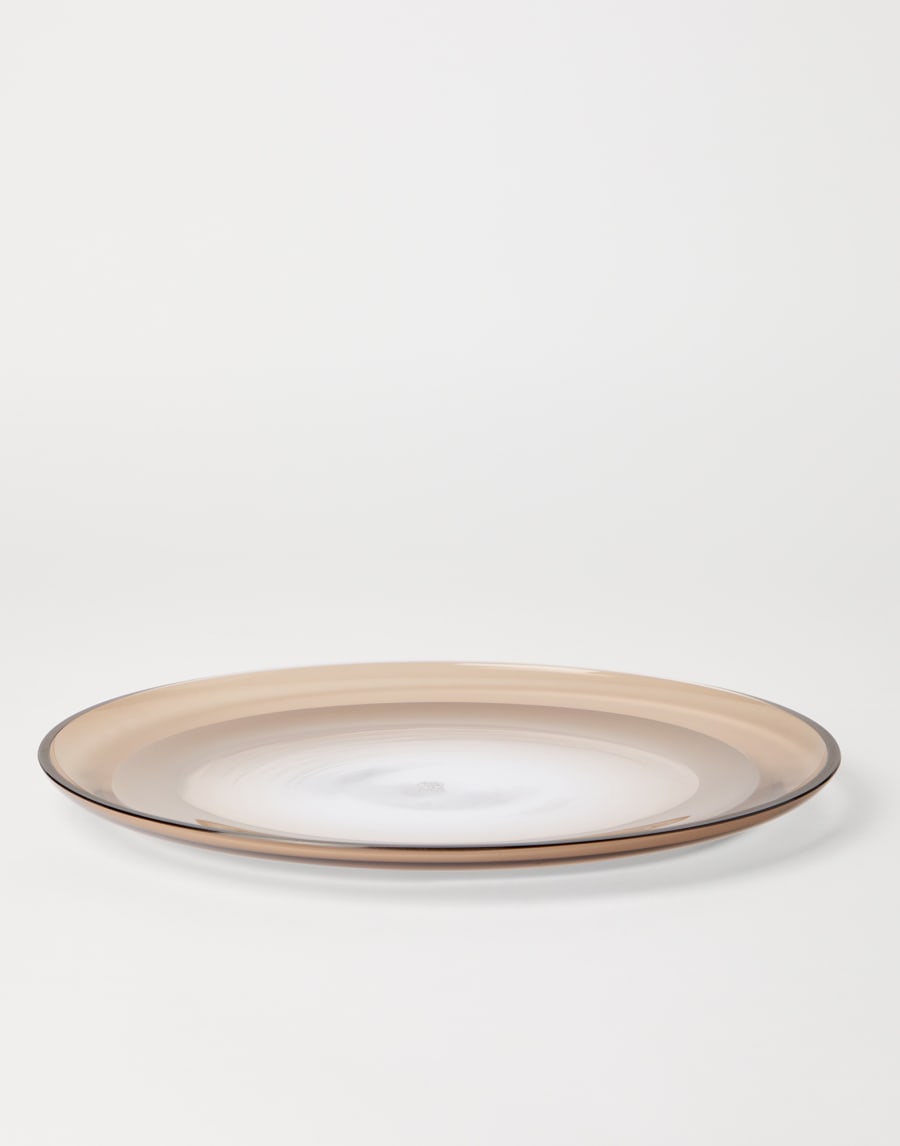 Murano glass plate Natural Lifestyle - Brunello Cucinelli