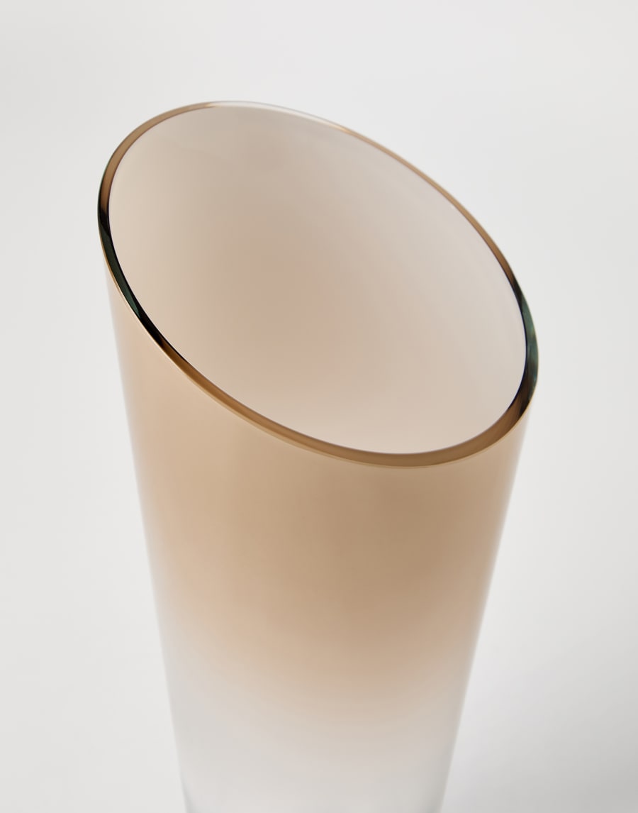 Nuanced Murano glass vase Brown Lifestyle - Brunello Cucinelli
