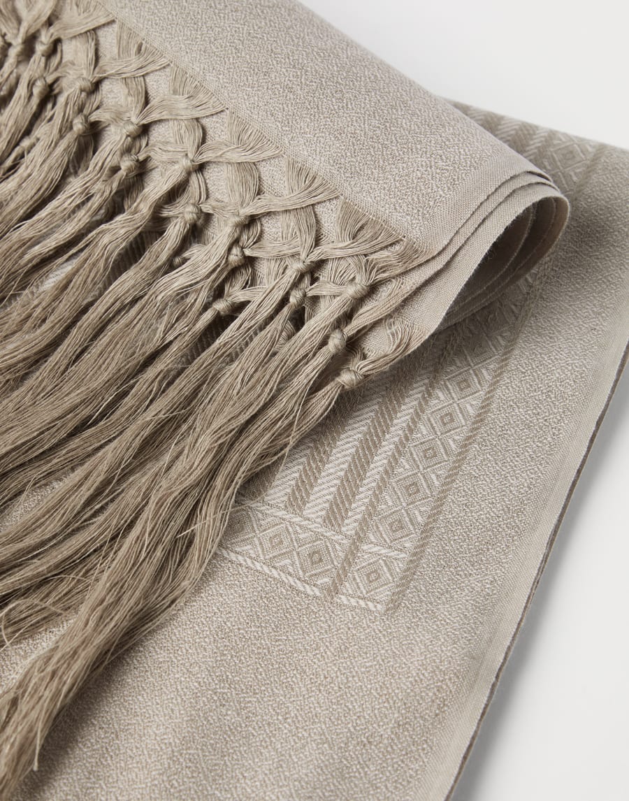 Pair of chevron towels Lessivè Lifestyle - Brunello Cucinelli