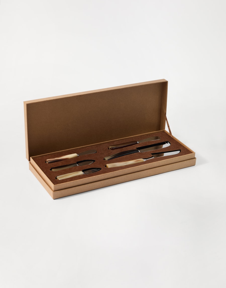 Set of cheese utensils Natural Horn Lifestyle - Brunello Cucinelli