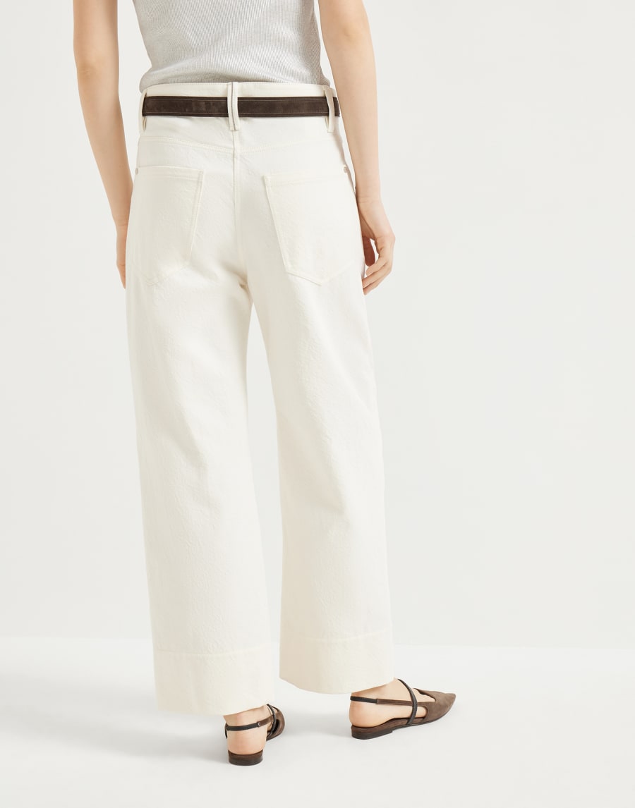 Брюки Square Chino Панама Женщина - Brunello Cucinelli