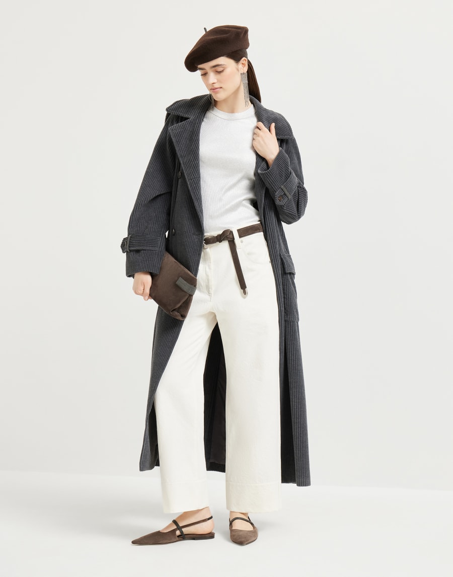 Square chino trousers Panama Woman - Brunello Cucinelli