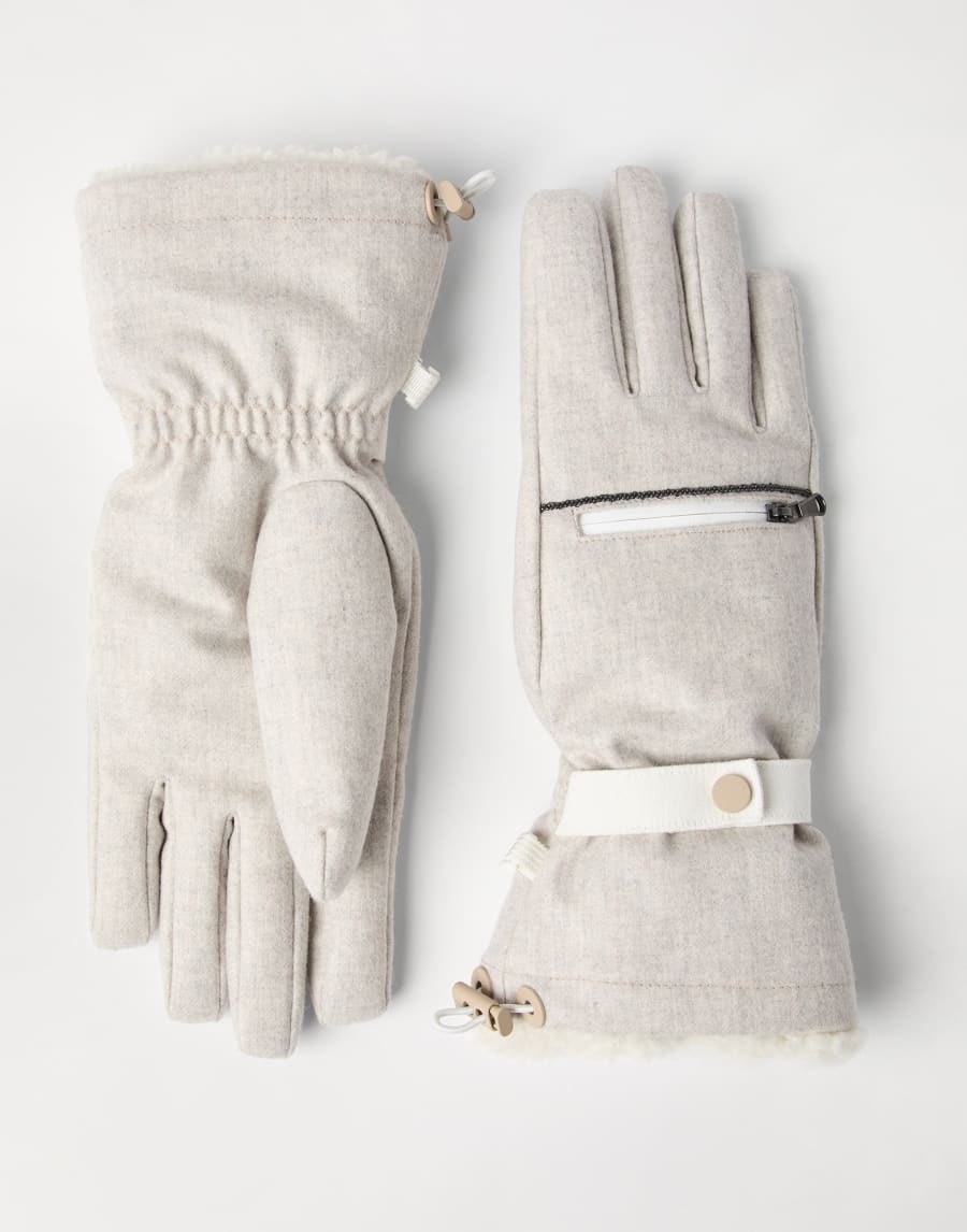 Mountain gloves Grey Woman - Brunello Cucinelli