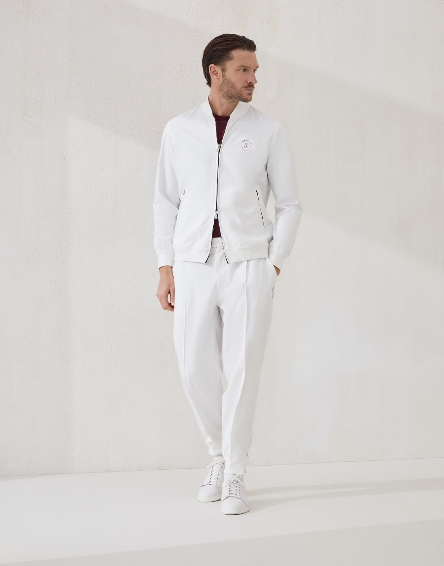Sudadera de nailon Blanco Hombre - Brunello Cucinelli