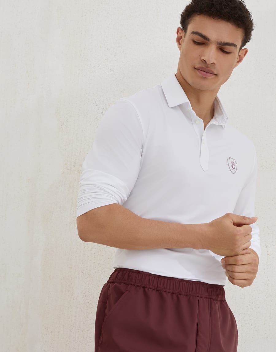 Polo de manga larga Blanco Hombre - Brunello Cucinelli