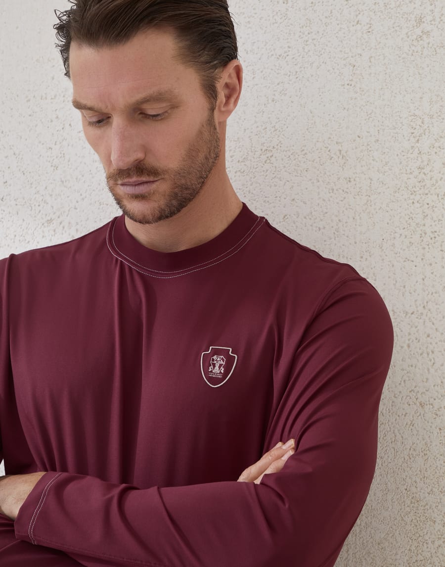 Camiseta manga larga Amaranto Hombre - Brunello Cucinelli