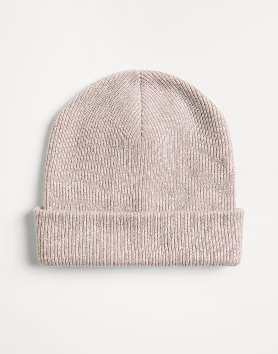 Papalina in cashmere a coste Rosa Bambina - Brunello Cucinelli