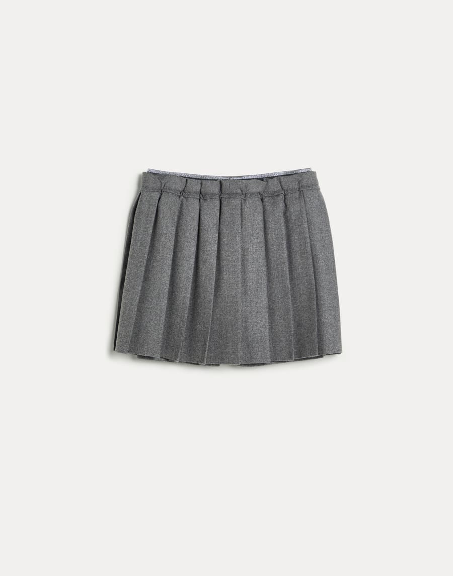 プリーテッド スカート ダークグレー ガールズ - Brunello Cucinelli