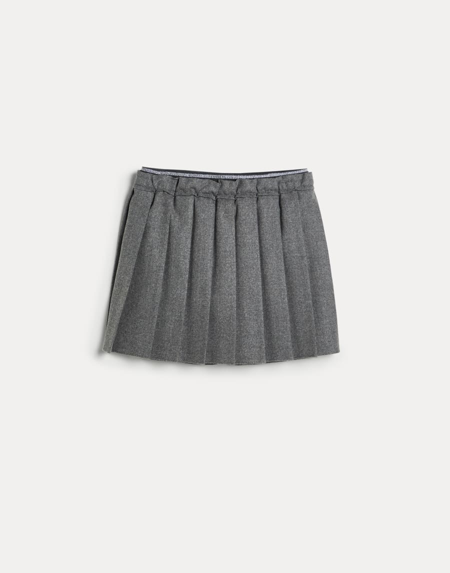 プリーテッド スカート ダークグレー ガールズ - Brunello Cucinelli