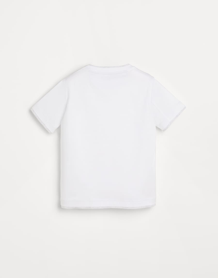 T-shirt with faux-layering White Boys - Brunello Cucinelli