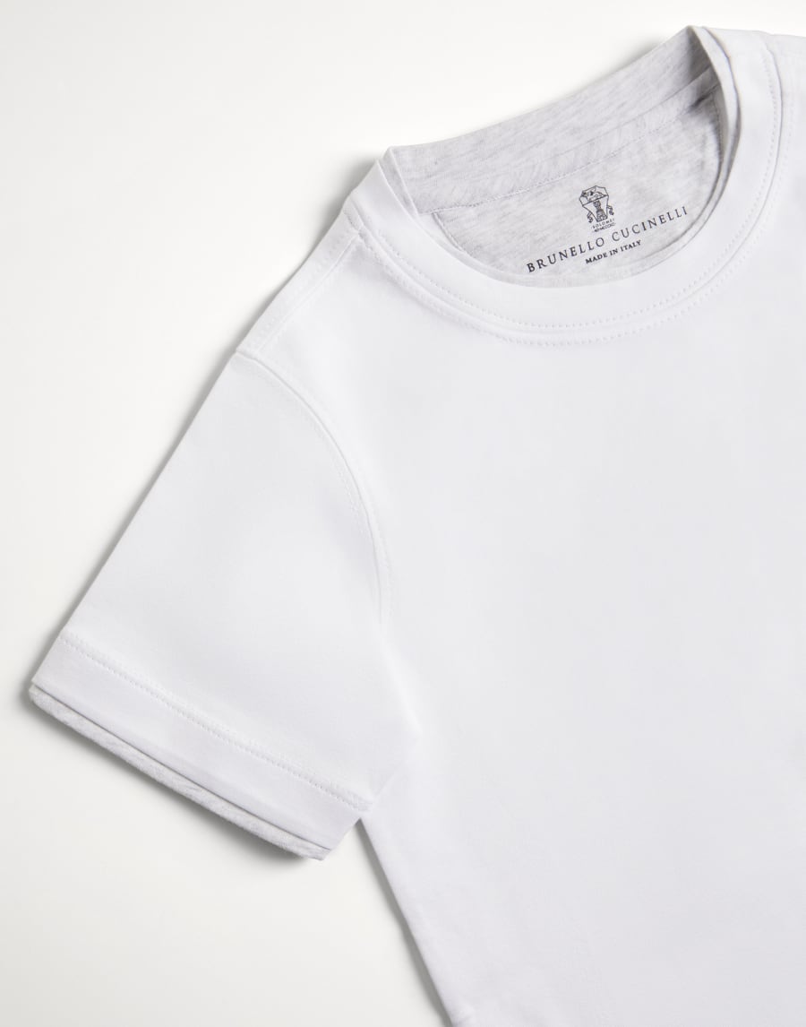 T-shirt with faux-layering White Boys - Brunello Cucinelli