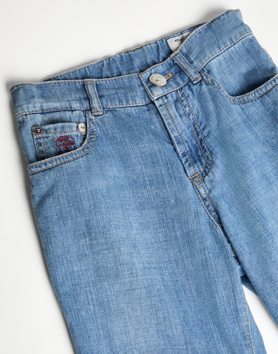 Lightweight denim trousers Light Denim Boys - Brunello Cucinelli