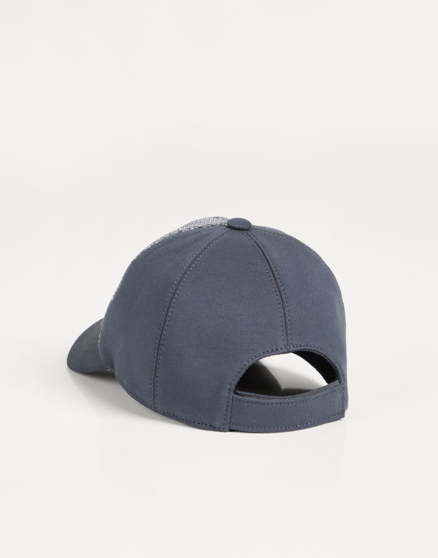 Baseball cap with embroidery Blue Girls - Brunello Cucinelli