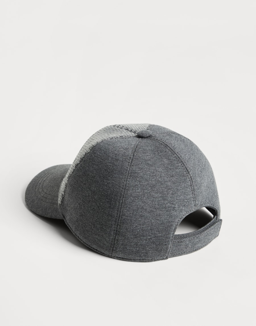 Cappello Baseball con ricamo Grigio Bambina - Brunello Cucinelli