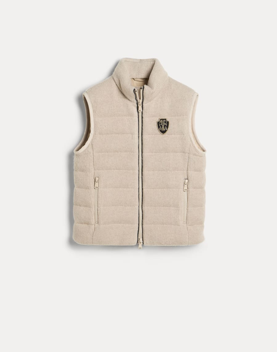 エクイストリアン ダウンジャケット ライトベージュ ガールズ - Brunello Cucinelli