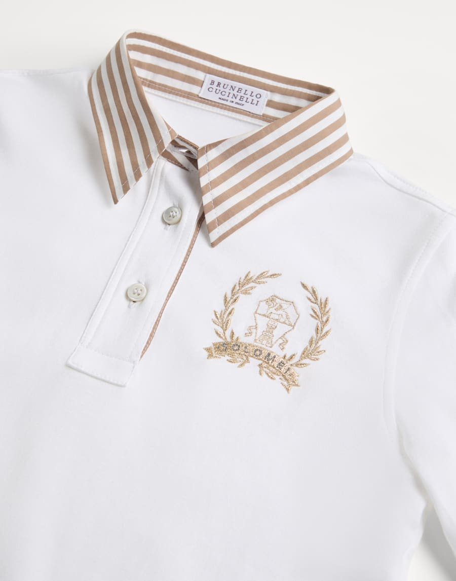Jersey polo shirt White Girls - Brunello Cucinelli