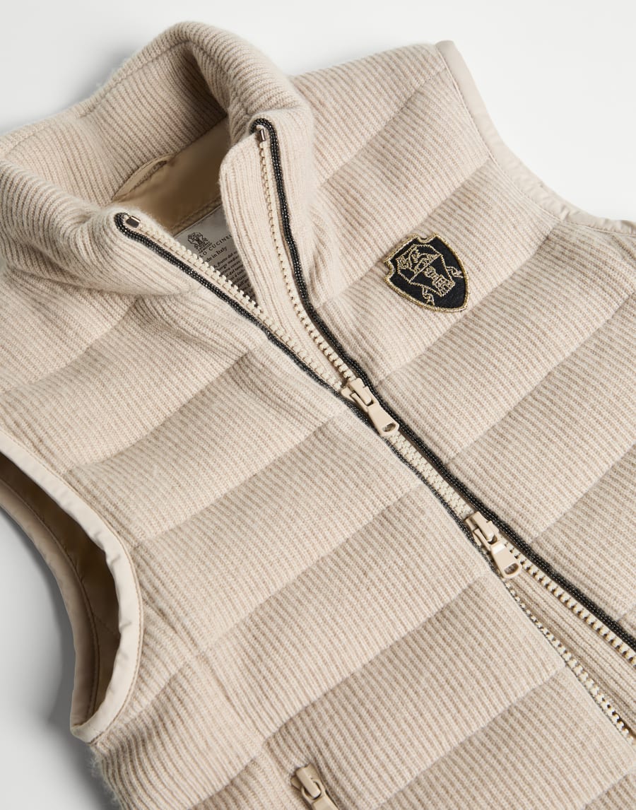 Equestrian down jacket Buff Girls - Brunello Cucinelli