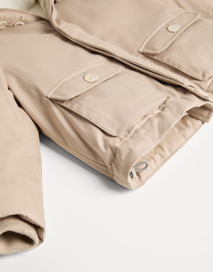 Parka with padding Beige Boys - Brunello Cucinelli