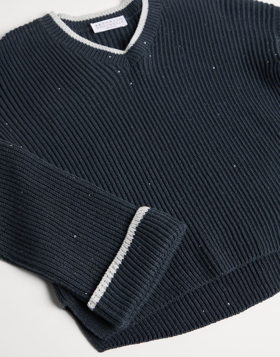 Cotton sweater Blue Girls - Brunello Cucinelli