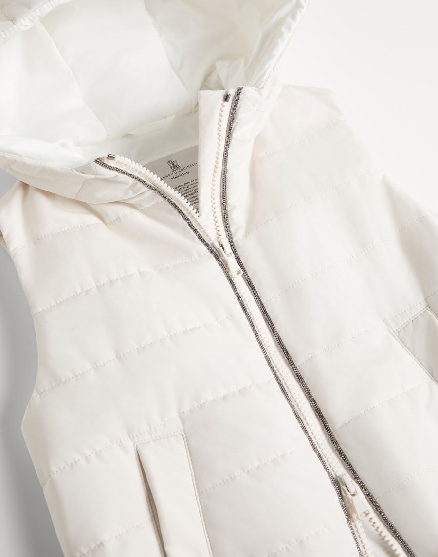 Vest with Thermore® padding White Girls - Brunello Cucinelli
