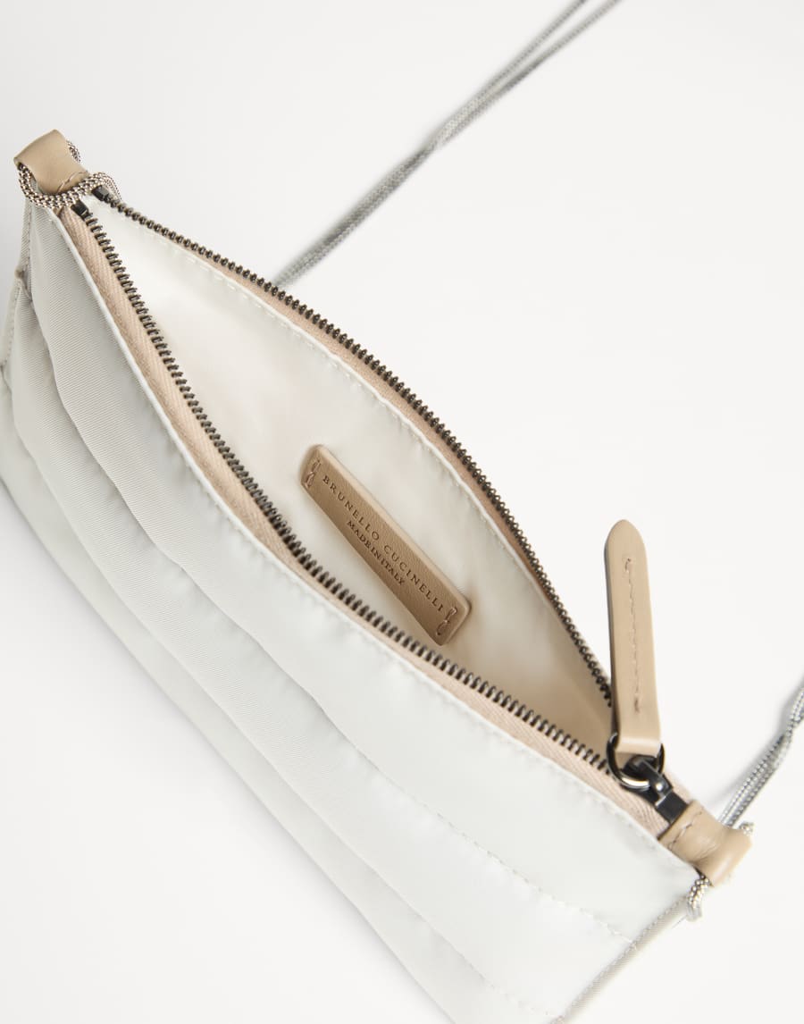 Tasche aus gestepptem Nylon Weiß Mädchen - Brunello Cucinelli
