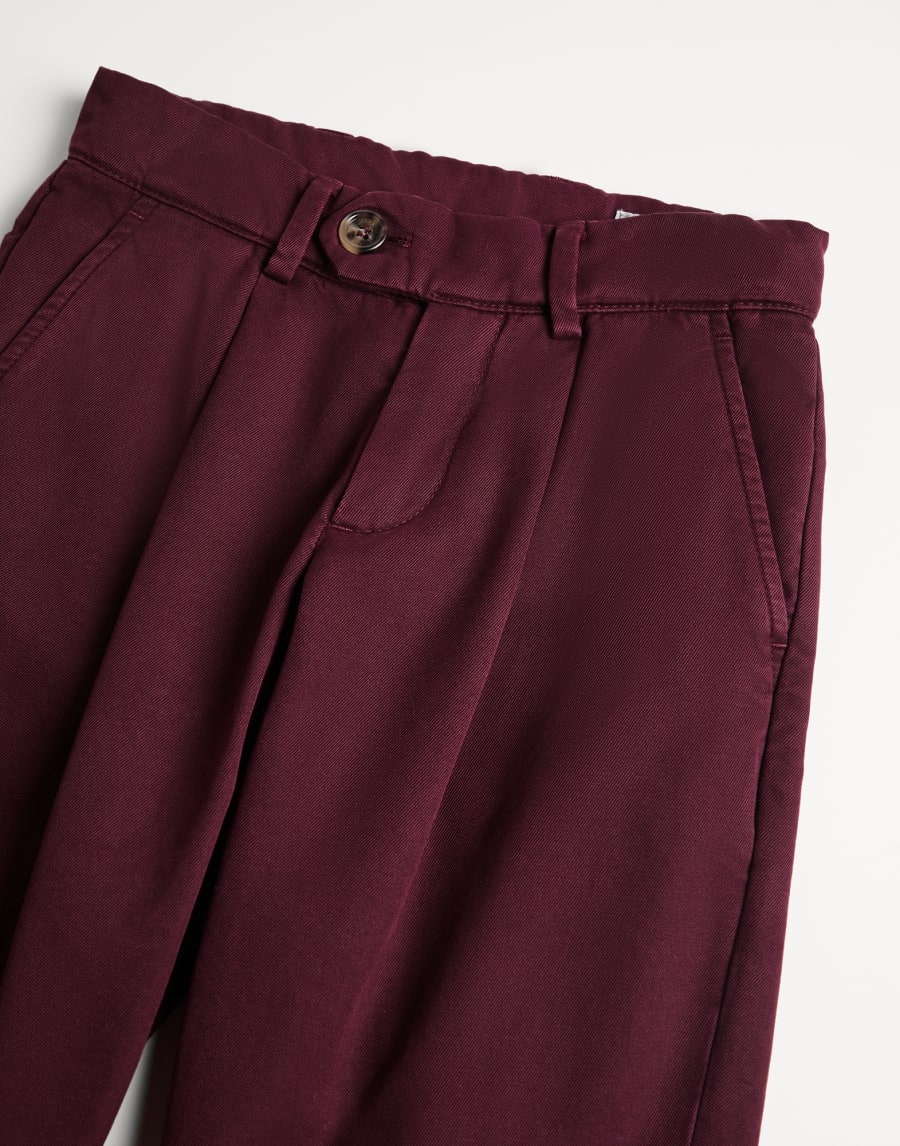 가바딘 트라우저 아마란토 남아 - Brunello Cucinelli