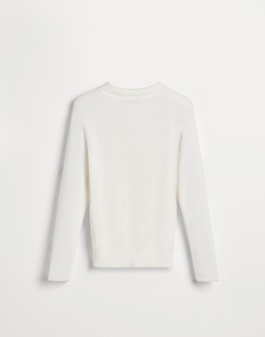 Lightweight knit Polo Panama Boys - Brunello Cucinelli