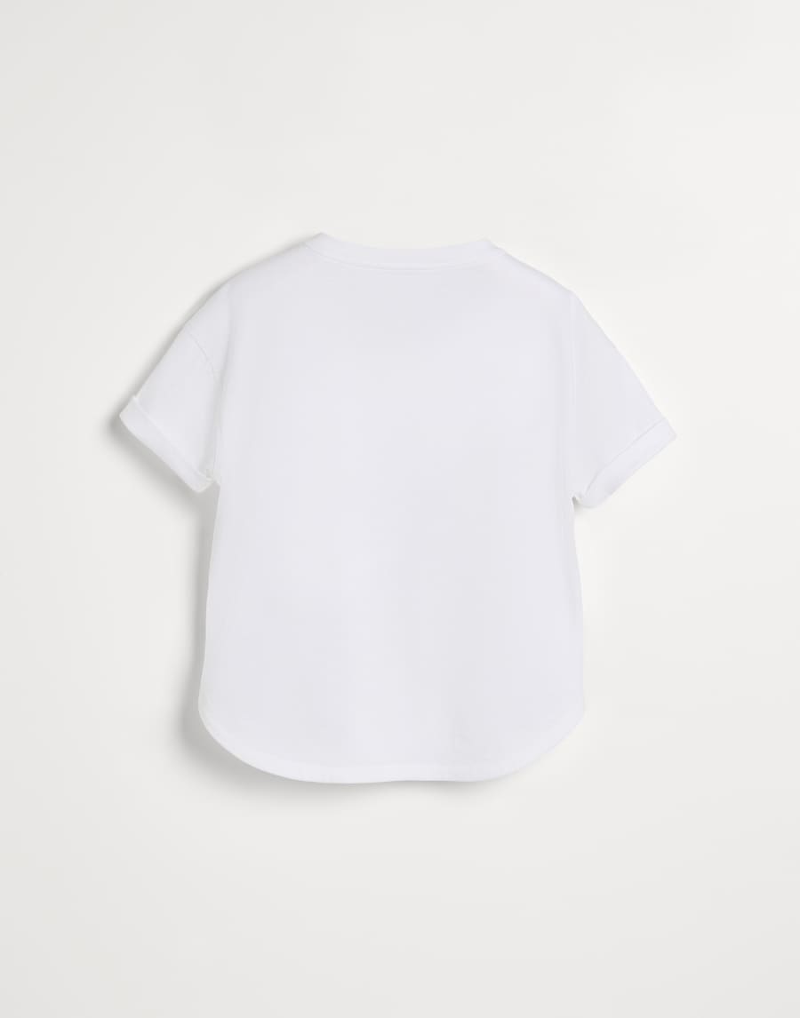 Jersey T-shirt White Girls - Brunello Cucinelli
