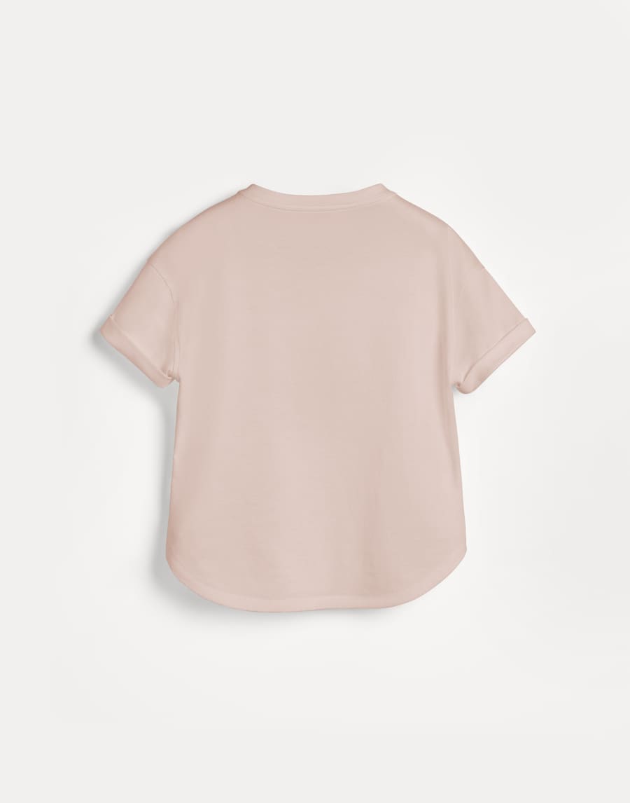 Jersey T-shirt Pink Girls - Brunello Cucinelli