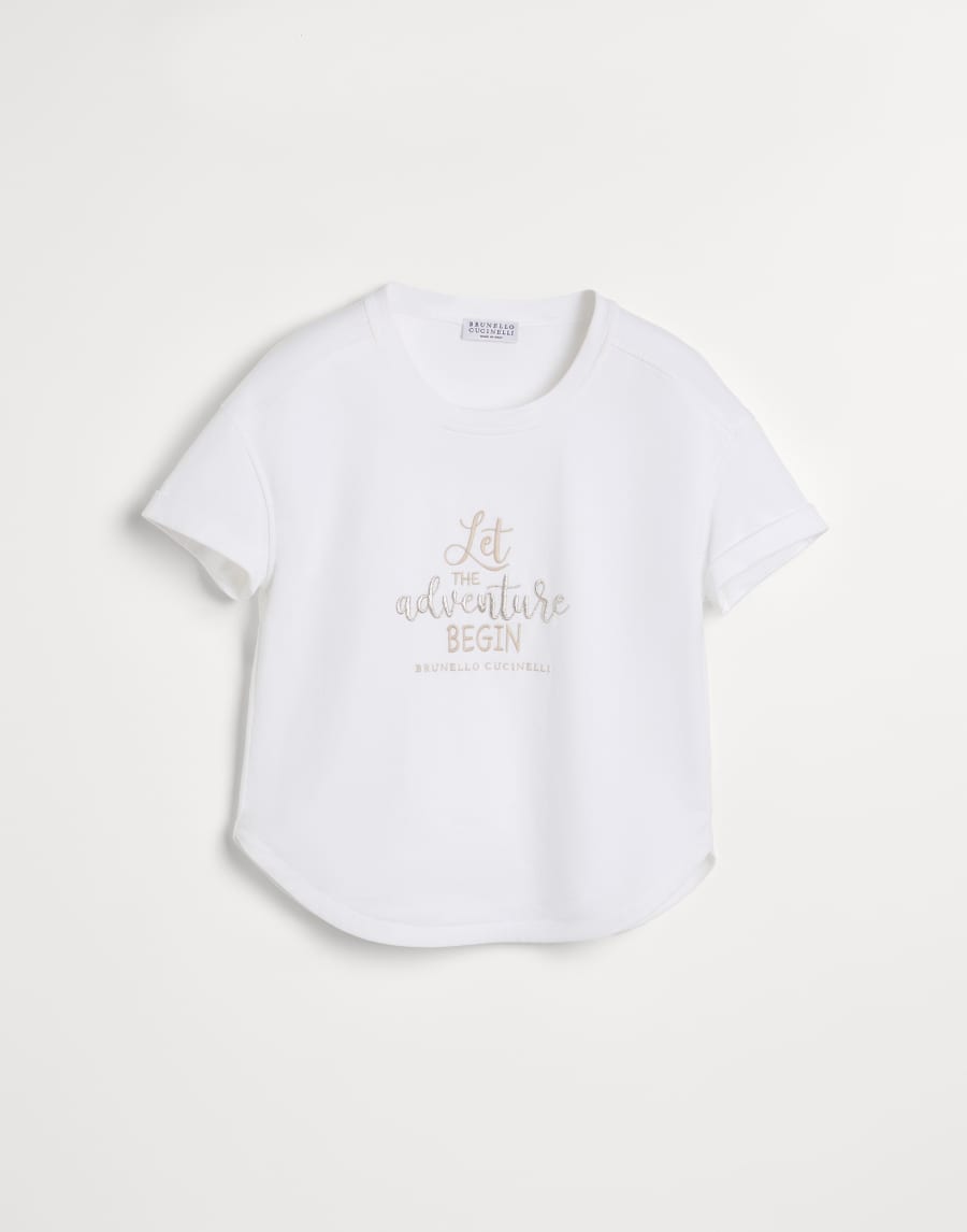 Jersey T-shirt White Girls - Brunello Cucinelli