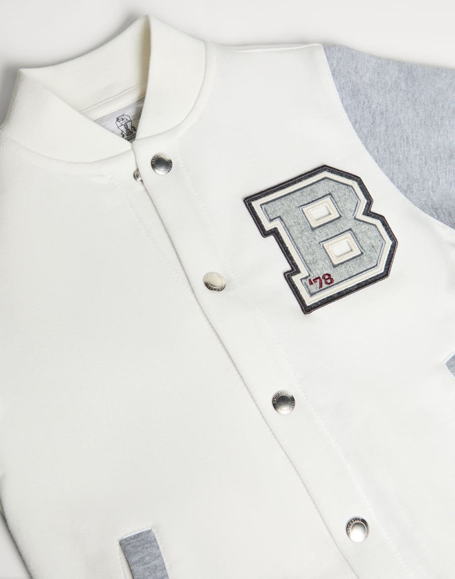 Sweatshirt im Blousonstil Hellgrau Jungen - Brunello Cucinelli