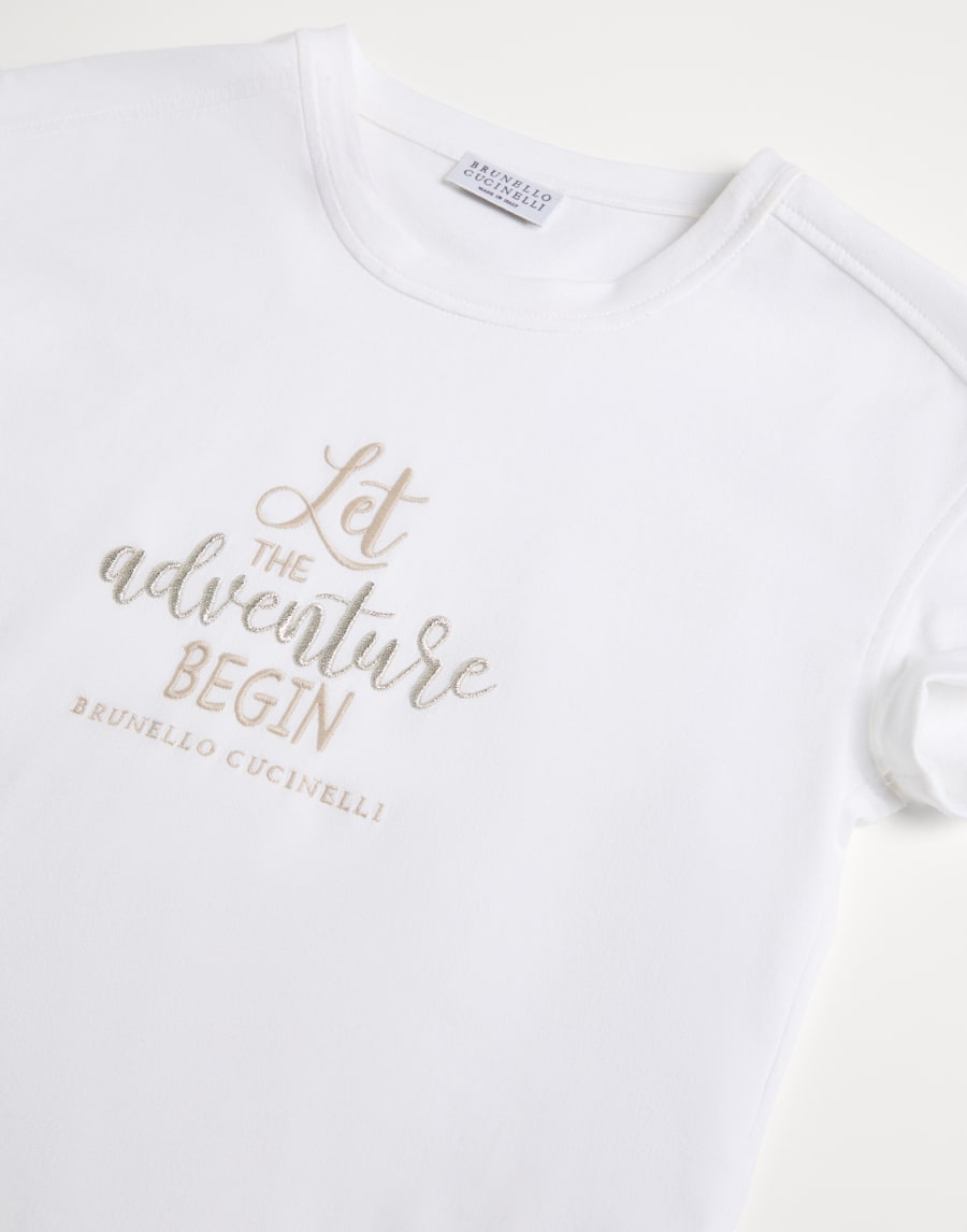 Jersey T-shirt White Girls - Brunello Cucinelli