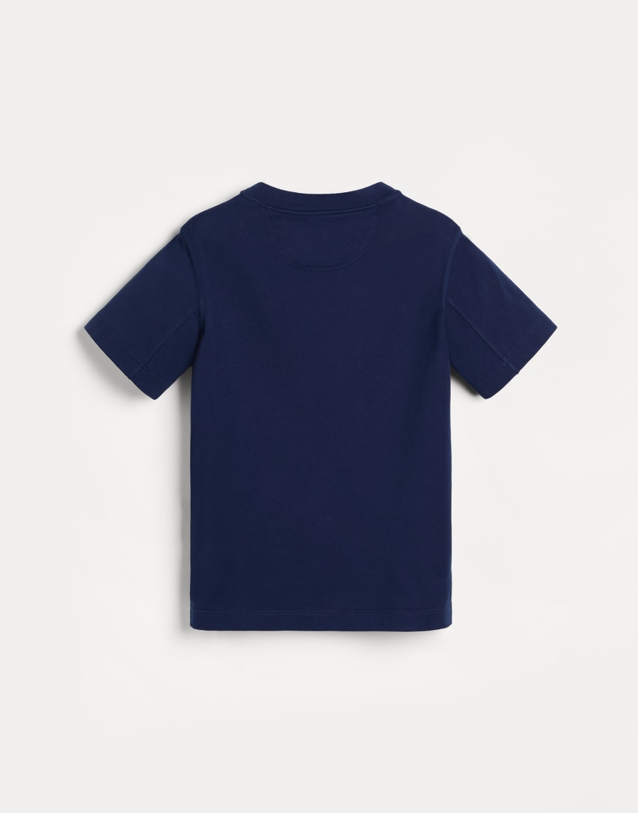 Jersey T-shirt Blue Boys - Brunello Cucinelli