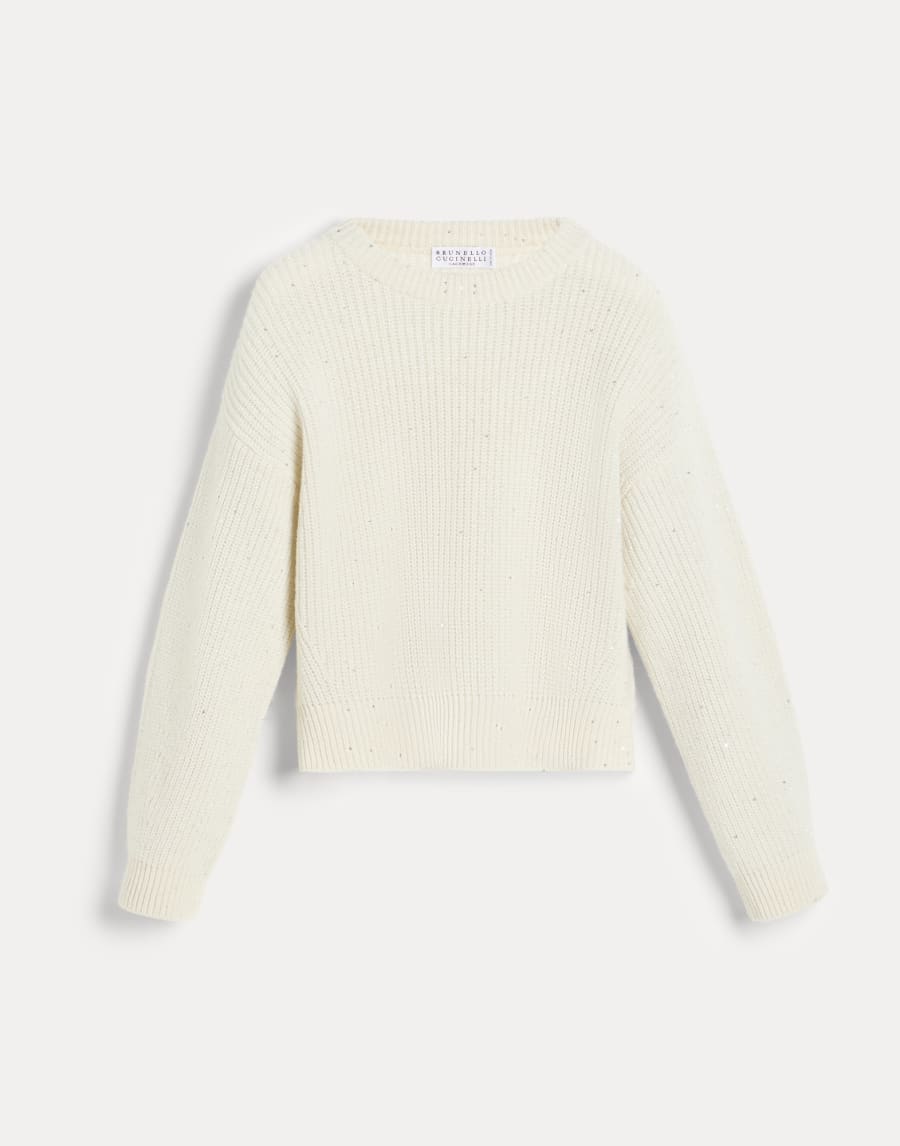Maglia in cashmere e lana Panama Bambina - Brunello Cucinelli