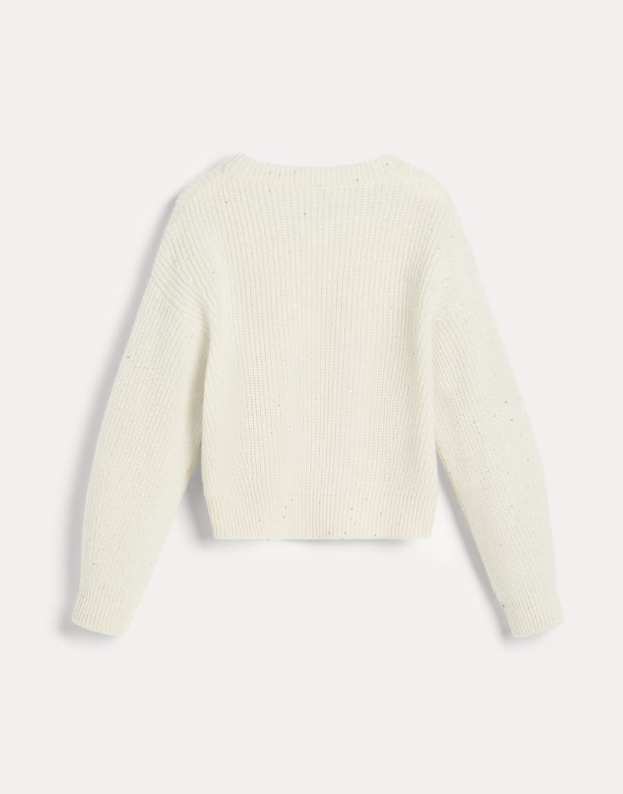 Maglia in cashmere e lana Panama Bambina - Brunello Cucinelli