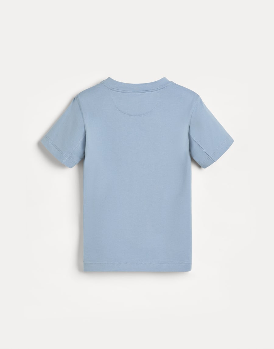 Jersey T-shirt Sky Blue Boys - Brunello Cucinelli