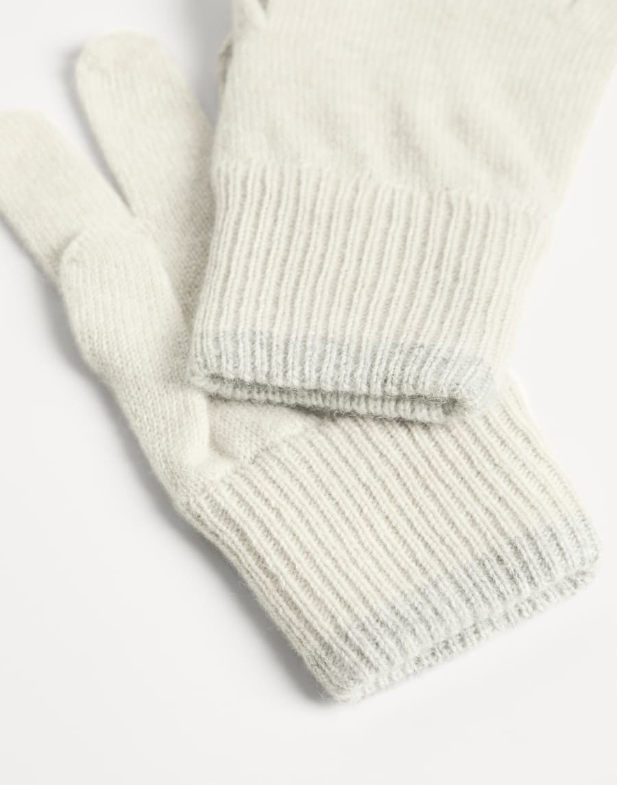 Gants en cachemire Blanc Garçon - Brunello Cucinelli