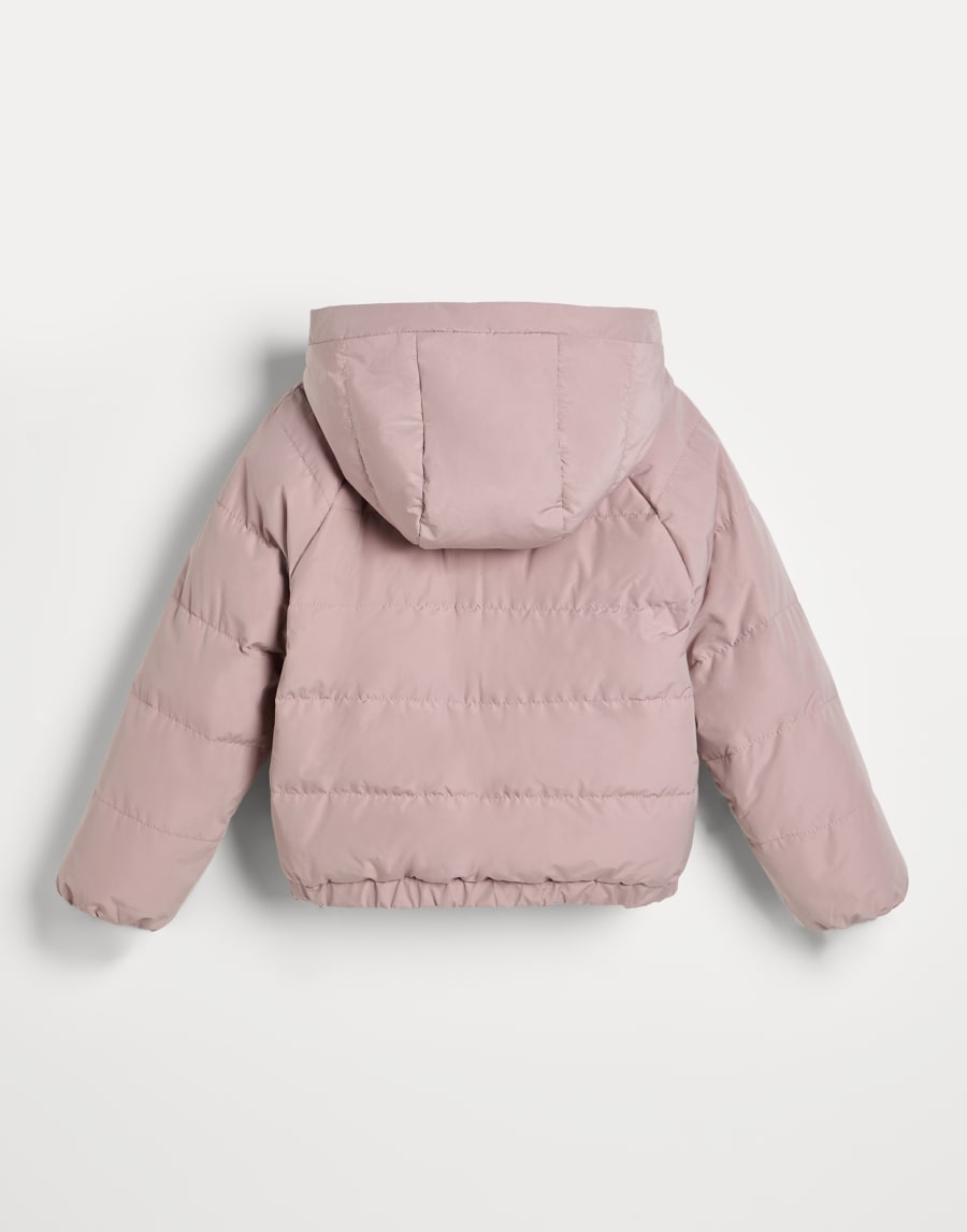 Water-resistant taffeta down jacket Pink Girls - Brunello Cucinelli